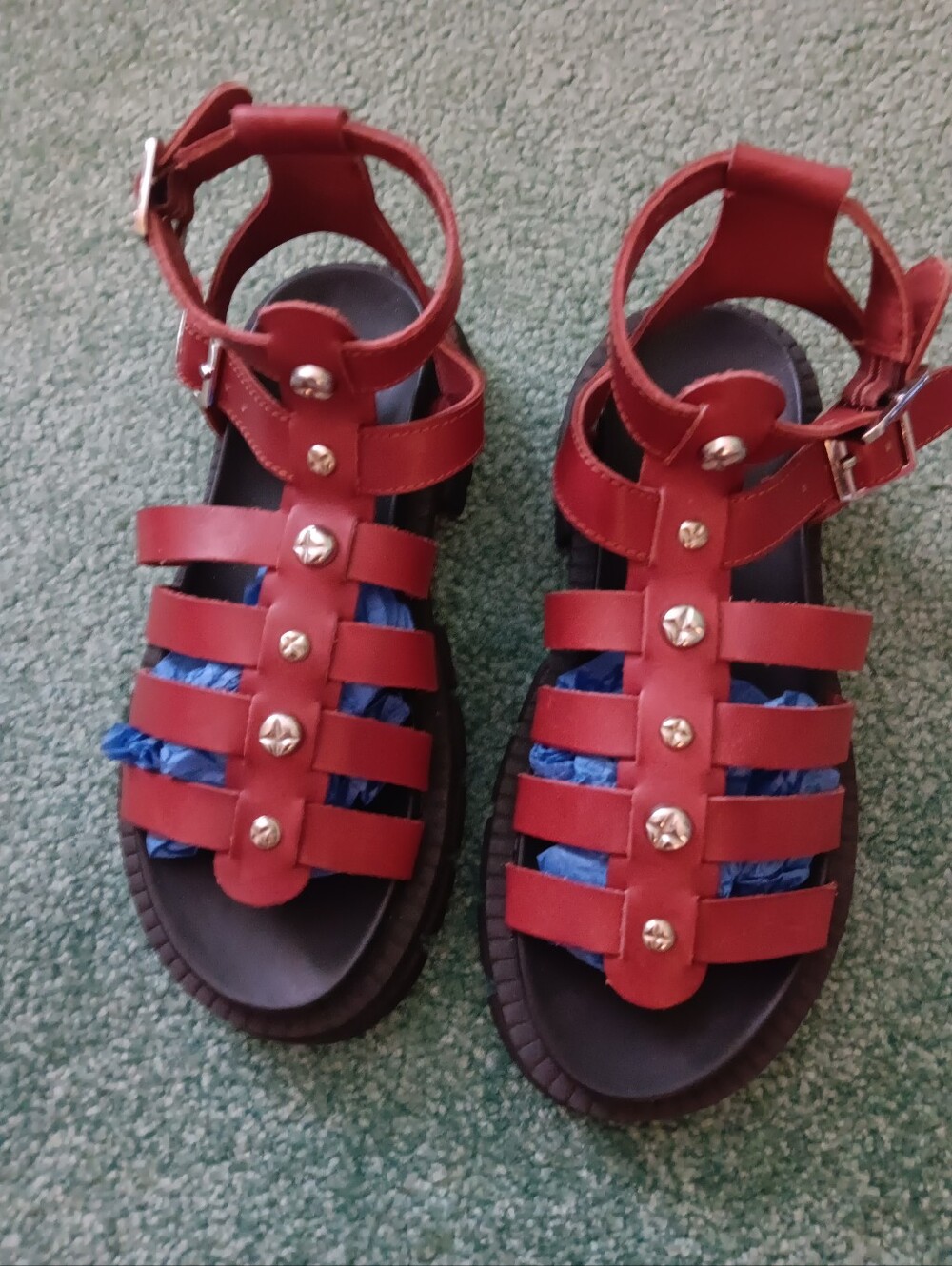 Nwob Ladies Free People Brown Chunky Sandals